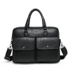 Waterproof Business Casual Soft PU leather Shoulder Laptop bag Handbag Briefcase For Men