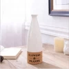 White ceramic vase with cork printing home decor