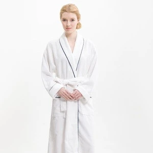 white single layer microfiber sleepwear /sex robe/women robe