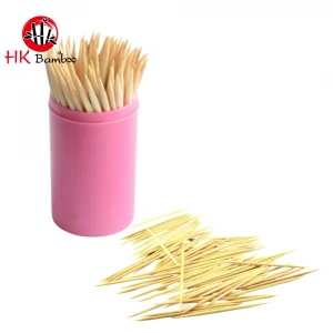Wholesale 100% Natural High Quality Bamboo Toothpick Tube