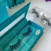 Wholesale 100% real siberian mink fur eyelashes private label eyelashes 3d mink eyelashes