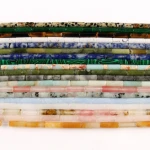 Wholesale 13*4MM Cylindrical Howlite/Aquamarine/Tiger Eye/Jade/Amazonite Tube Stone Loose Beads for Bracelet DIY