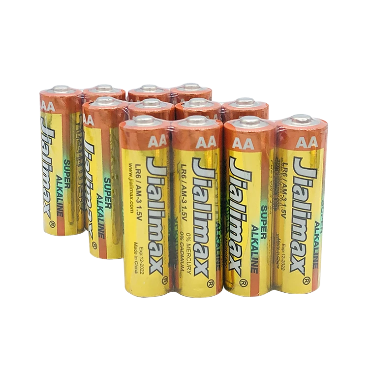 Wholesale 1.5v aa lr6 um3 am3 alkaline battery primary dry cell battery in high quality
