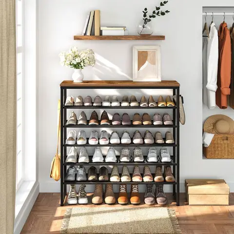 All Style Shoe Racks Buy Wholesale 3/4/5/6/8 Tier Shoe Racks Metal With Cloth Shelf ...