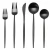 Import Wholesale 430 stainless steel dinner set, spoon, knife, fork tableware set from China