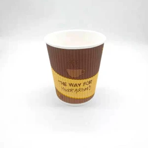 wholesale 8oz ripple wall paper cup paper coffee cup