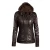 Import Wholesale Amazon Winter Long Sleeve Solid Color Zipper PU Leather Coat 7XL Women Girls Biker Windproof Jacket from China