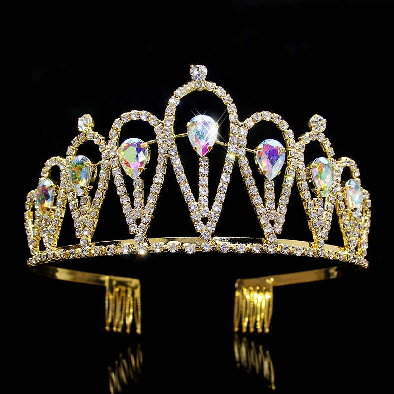 Wholesale Beautiful Princess Raw Tiaras Crystal Crown