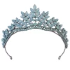 Wholesale Crowns And Crystal Tiaras Blue Green Red Bridal Crowns And Tiaras Cheap Crown Trendy Elegant Jewelry Tiaras