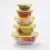 Import Wholesale Custom Logo Microwavable Glass Food Mixing Bowl Set salad bowls with Color Simple lid from China