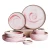 Import Wholesale Elegant gold rim exotic wedding round shape marble cheap ceramic charger plate from China