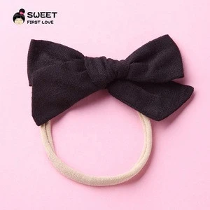 Wholesale Good Quality Lovely Baby Girls Headbands Hair Bows Elastic Bands