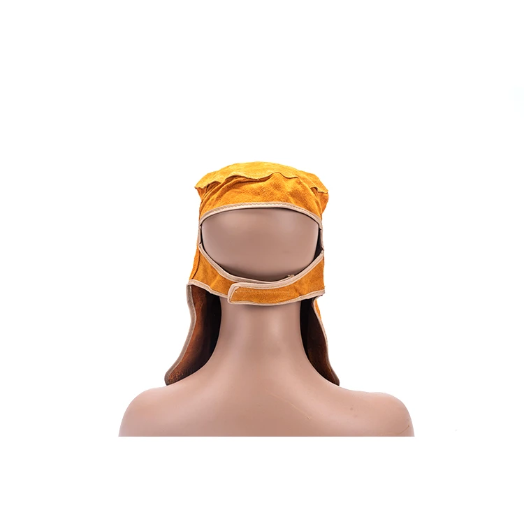 Wholesale High Quality Cowhide Leather Safety Helmet Type Welding Helmet And Mask