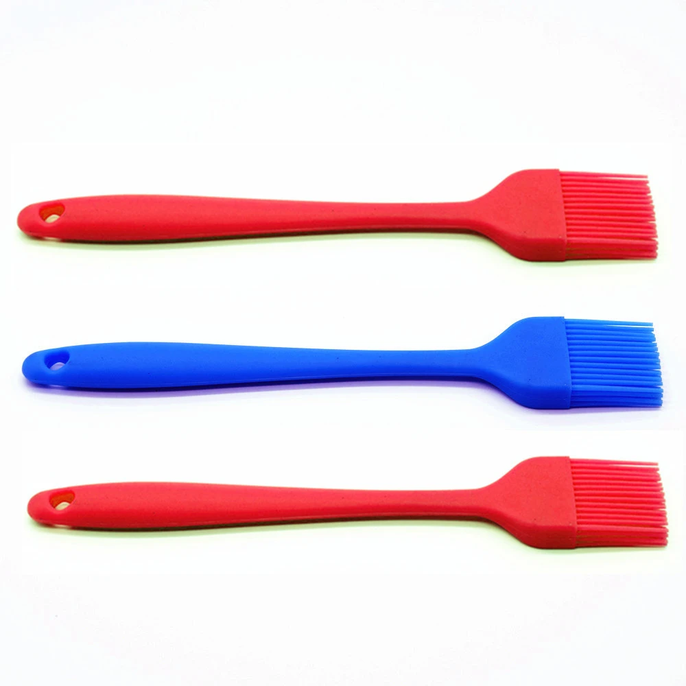 Wholesale High quality kitchen silicone pastry brush Heat Resistant silicone cooking brush flexible silicone basting brush