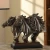Import wholesale life size antique wood finish resin horse statue for sale from China