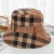 Import Wholesale New Fashion Yellow And Black Plaid Reversible Unisex Outdoor Sun Bucket Hat from China