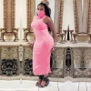 Wholesale Quality Women Sleeveless Bodycon Pink Dress Elegant Women Dresses