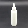 wholesale round shape 100ml clear white pe soft plastic squeeze bottle with twist top cap