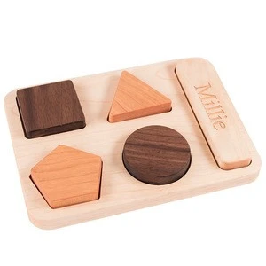 Wholesale Shape Matching For Kids Educational Waldorf Toys Wooden Puzzle