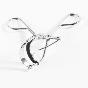 Wholesale Silver Stainless steel bracket and Silicon ring beauty tools private label eyelash curler