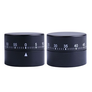 Wholesale Small Cylinder Shape Mechanical Timer Rotated Stainless Steel 60 minute Countdown Kitchen Cooking Timer