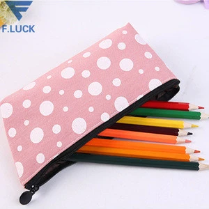 wholesale students korean style dot pencil bag, creative simple pencil
