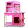 Wholesale TQ-2060 Pink Kitchen for girls wooden toy kitchen TQ-2060 Wood Early Education Toy for kids