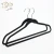 Import Wholesale Velvet Hangers Cheap Plastic Black Non Slip  Flocked Clothes Hanger rose gold hook from China