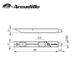 Wholesale Zinc Alloy Bronze Double Door Flush Door Bolt
