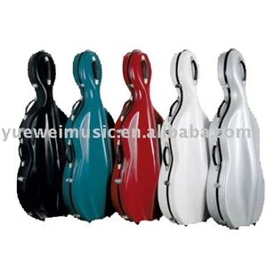 Wholesaler colorful light cello case with handle and wheels