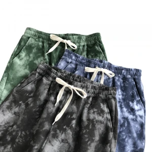Wild Style Solid Color Ripped Short Pants Jogger Workout Shorts High Street Customizable printing Men Shorts
