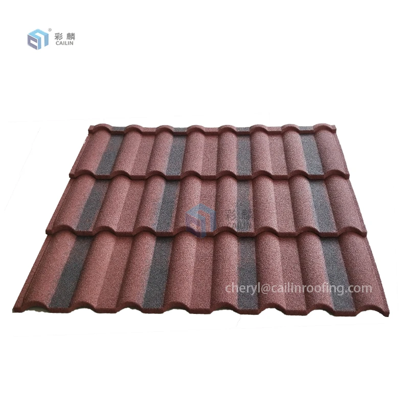 Wind Resistance Metal Roof Tiles Milano Stone Coated