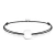 Import women cord bracelet adjustable engraved statement rope bracelet stainless steel components minimalist jewelry for girl from China