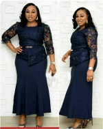 women elegant stylish  bodycon plus size dress