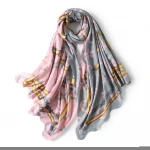 Women Flower Printing Pashmina Cashmere Scarf Winter Warm Scarves Square Fashion Shawl Scarves