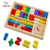 Wooden mathematics counting stick set Educational study rod toy montessori set