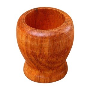 Wooden Mortar And Pestle Set Wooden Spice Pepper Crusher Herbs Grinder Garlic Mixing Bowl Press Bowl Kitchen Tools