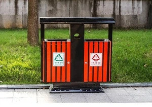 WPC recycle dustbin ,garbage bin,wooden recycle waste bin