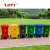 Import XDPC Eco-friendly 120l 240l outdoor plastic large foot pedal garbage trash waste bin dustbin with wheels from China