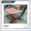 XY-DC002 Outdoor Rainbow Fabric Hammock with Space-Saving Steel Stand Travel Camping