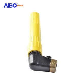 Yellow color handle twist type welding 400A electrode holder for hot sale
