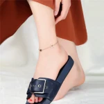 Yiwu Aceon Stainless Steel Customized Trendy Gear Anklets for Women Foot Body Jewelry