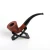 Import Yufan JL-322M Traditional Style Durable Bent Round  Nature Wooden Smoking Pipes Novelty Tobacco Smoking Pipe from China