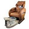 ZHONGSIBO Foshan Factory Modern Luxury Reclining Foot Massage Pedicure Chair With Bowl