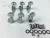 Import Zinc alloy All Closed Guitar Peg heads High quality guitar accessories Silver Black from China