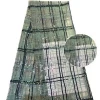 Zp125 fashion tartan PET sequined embroidery fabric tulle mesh vest jacket skirt lace accessories