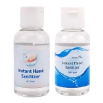 Hand sanitizers; gloves and face mask