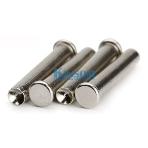 Flat head stainless steel semi tubular rivets