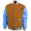 Wholesale Custom Baseball Letterman Jacket With Leather Sleeve Sports Varsity Jacket