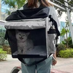 Factory Hotsales Pet Products 3 In 1 Foldable Expandable Soft-Side Front Bicycles Basket Dog Bike Pet Bag Carrier for B